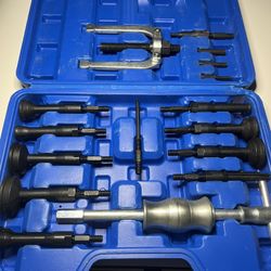 Collet bearing race and seal puller extractor kit 16 pieces