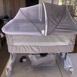 This is new, 3 in 1 Baby Bassinet | Bedside Sleeper, Bedside Crib, With wheels and mosquito net