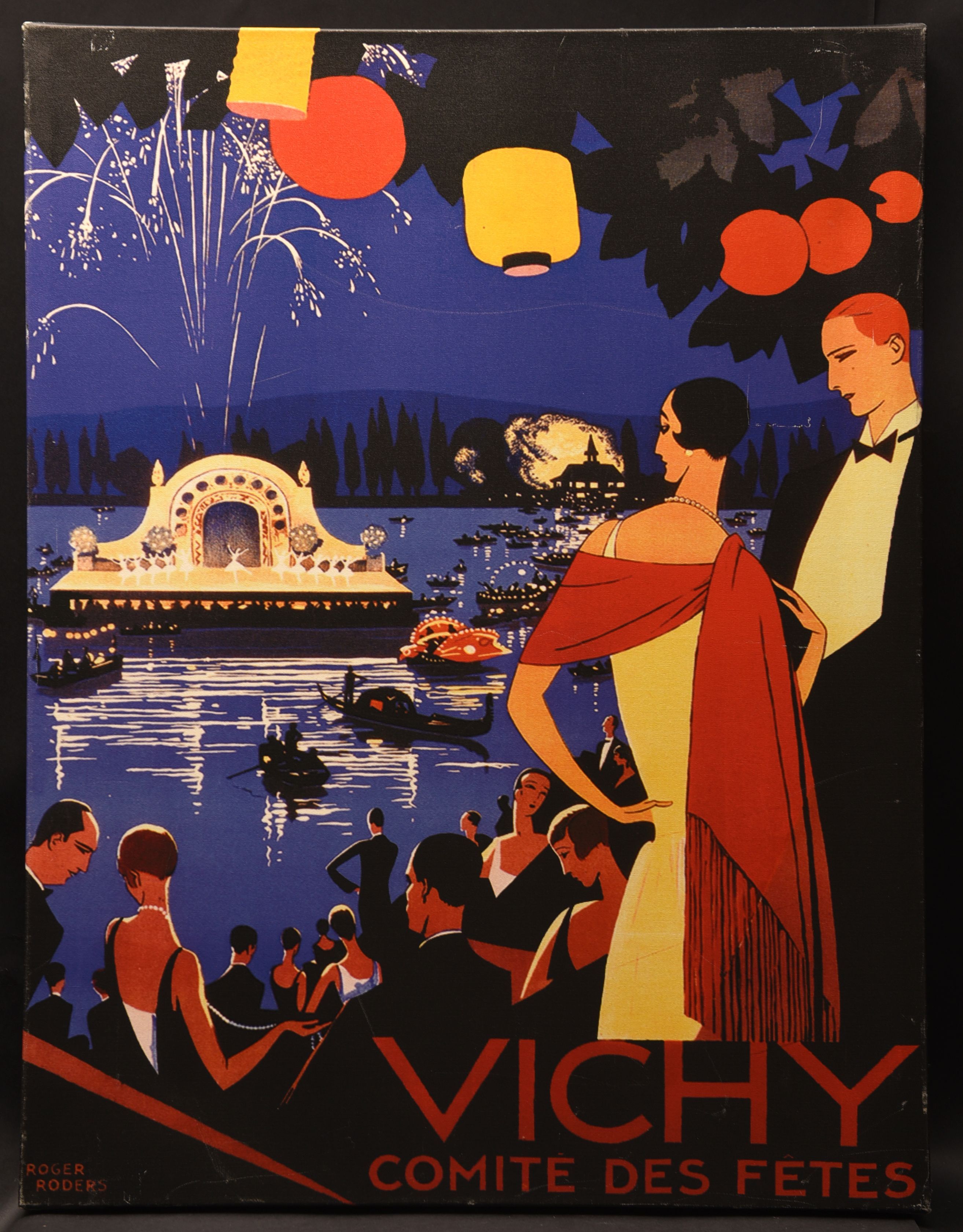 Vichy FĂȘte (circa 1930s) Giclee On Canvas