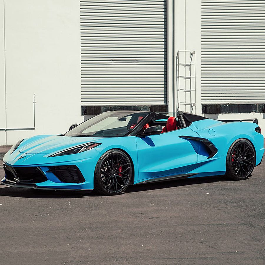 20/21" AVANT GARDE M520R BLACK 20X9 21X12 WHEELS RIMS FITS CHEVROLET CORVETTE C8