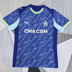 ​New with Free Shipping - Olympique de Marseille 25/26 2nd Away Jersey - S to 4XL