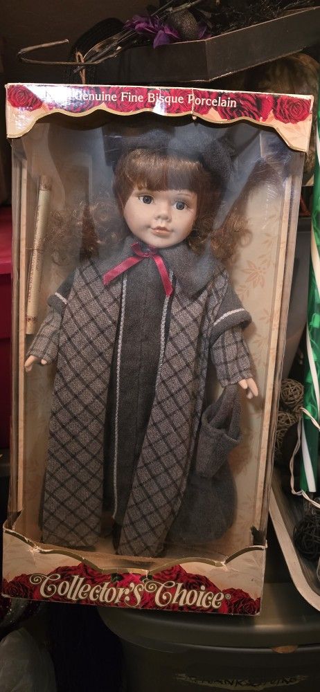Collector's Choice Limited Edition Genuine Fine Bisque Porcelain Doll
