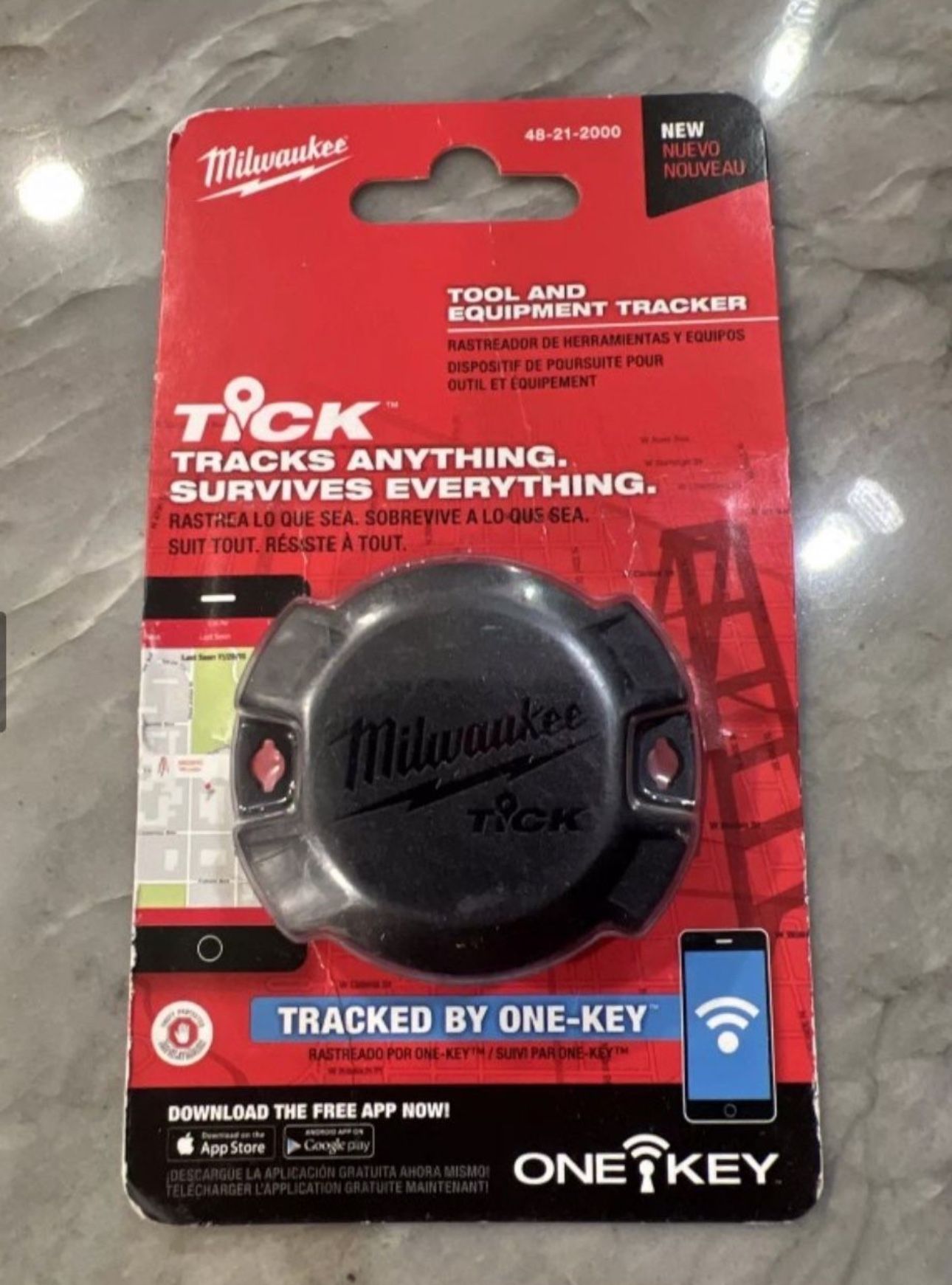 Milwaukee NEW In Pack Milwaukee Tick Tool & Equipment Tracker 48-21-2000 One Key