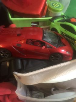 Red Toy Car Lamborghini 