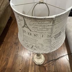 Paris Lamp with Wooden Base