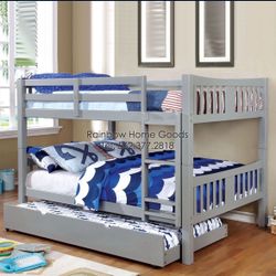 Full Bunk Bed With Twin Trundle 
