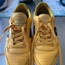 Ralph Lauren Polo Men’s Court Leather Low Top Sneakers