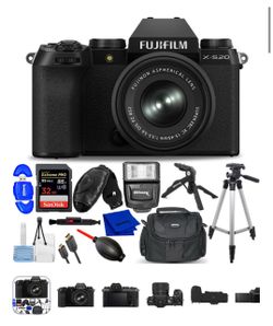 FUJIFILM X-S20 Mirrorless Camera with 15-45mm Lens (Black) 1(contact info removed) - Bundle