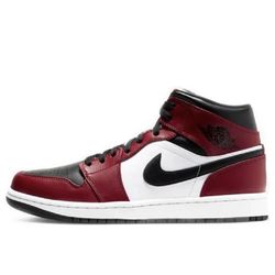 Nike air Jordan 1 Mind Red Black white Mid Top Lace Up Athletic sneakers men’s Size 11.5