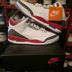 Jordan 3 Fire Red (2022) Sz 10.5 DS