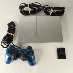 PlayStation 2 Slim Silver Complete
