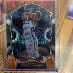 Panini Select NBA Zion, Curry, Luka Inserts 