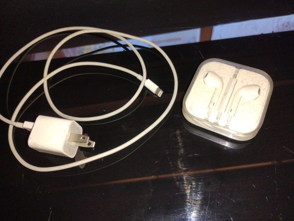 iPhone Charger And Earbuds 