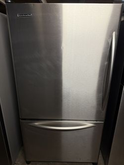 Kitchen Aid Great Condition Refrigerator Counter Depth / Ice Maker Working / SUPER Clean *45 Days Warranty