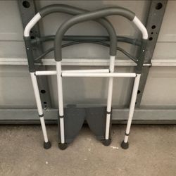 Toilet Safety Grab Handle Bar With Foot Grips