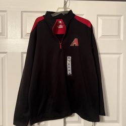 Genuine Merchandise Red And Black Quarter-Zip Pullovers Sweater