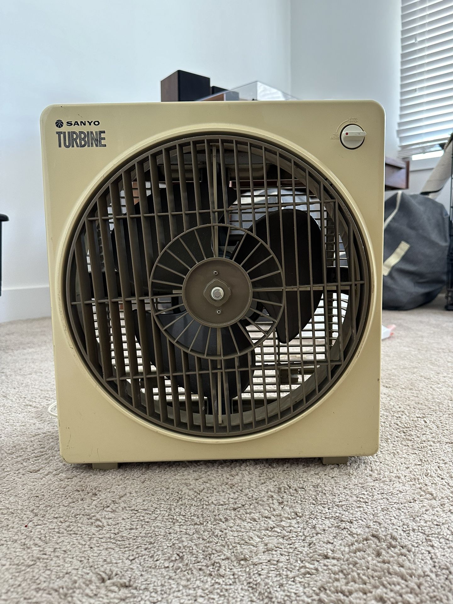 Vintage Sanyo Turbine Box Fan