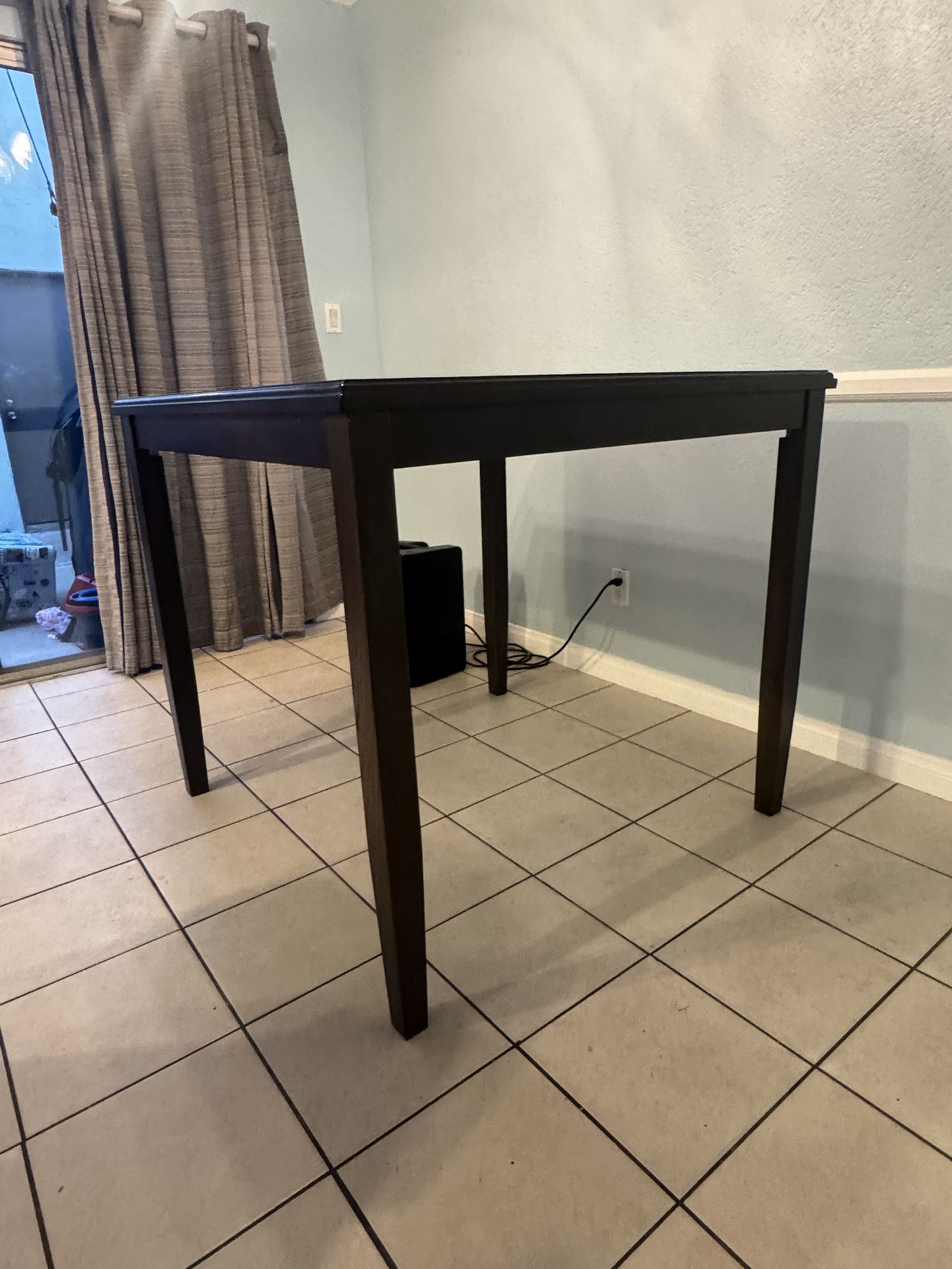 Brown Wood Dining Table