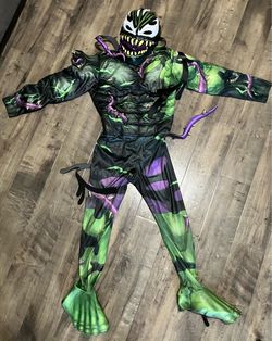 Green Venom Halloween Costume with Mask