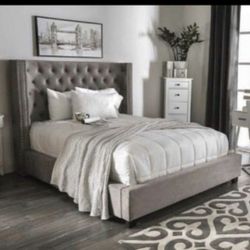 Queen Bed Frame With Mattress 