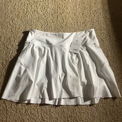 athleta white ace tennis skirt