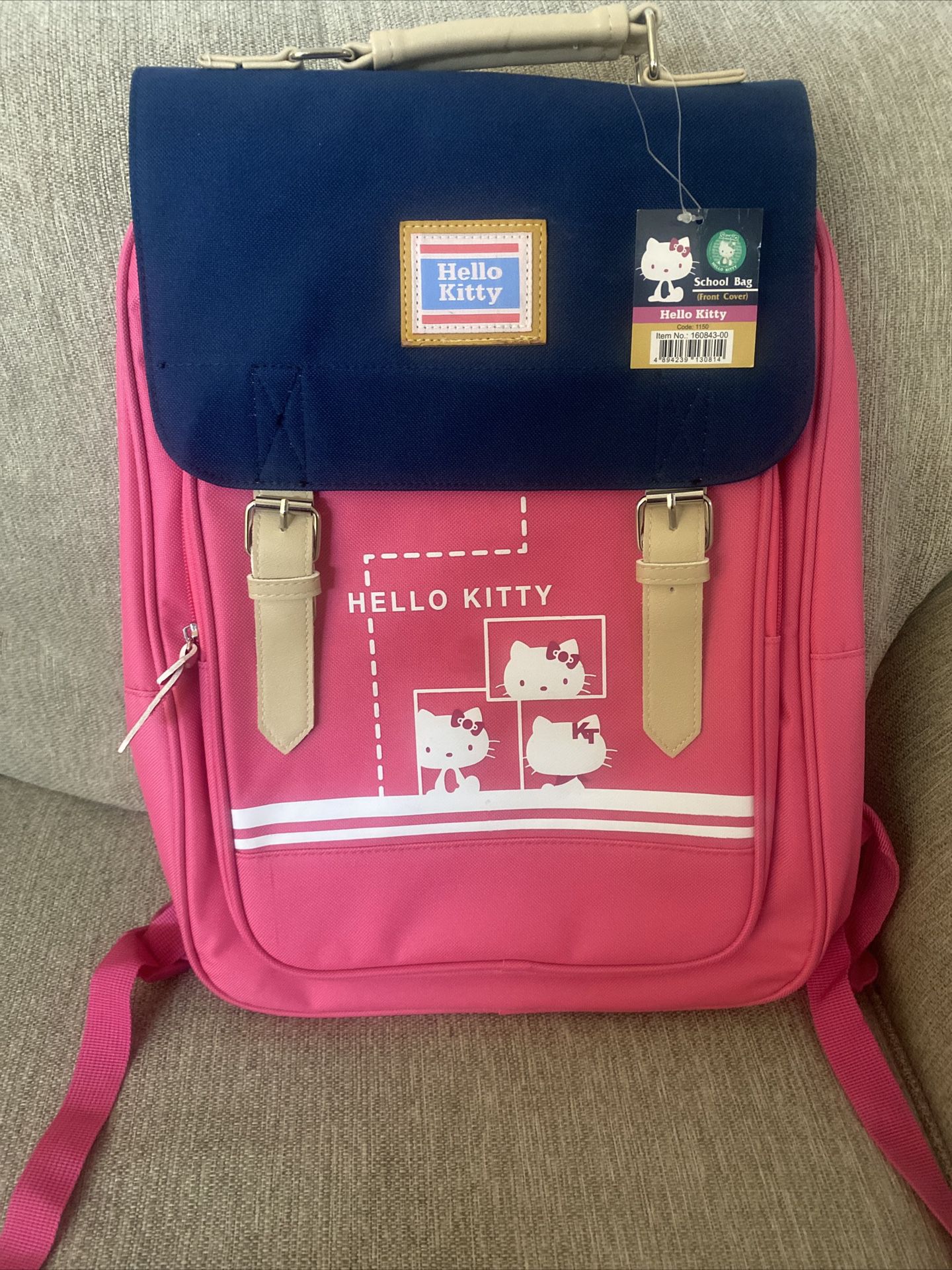 Hello Kitty Full Size Backpack By Sanrio Pink And Blue