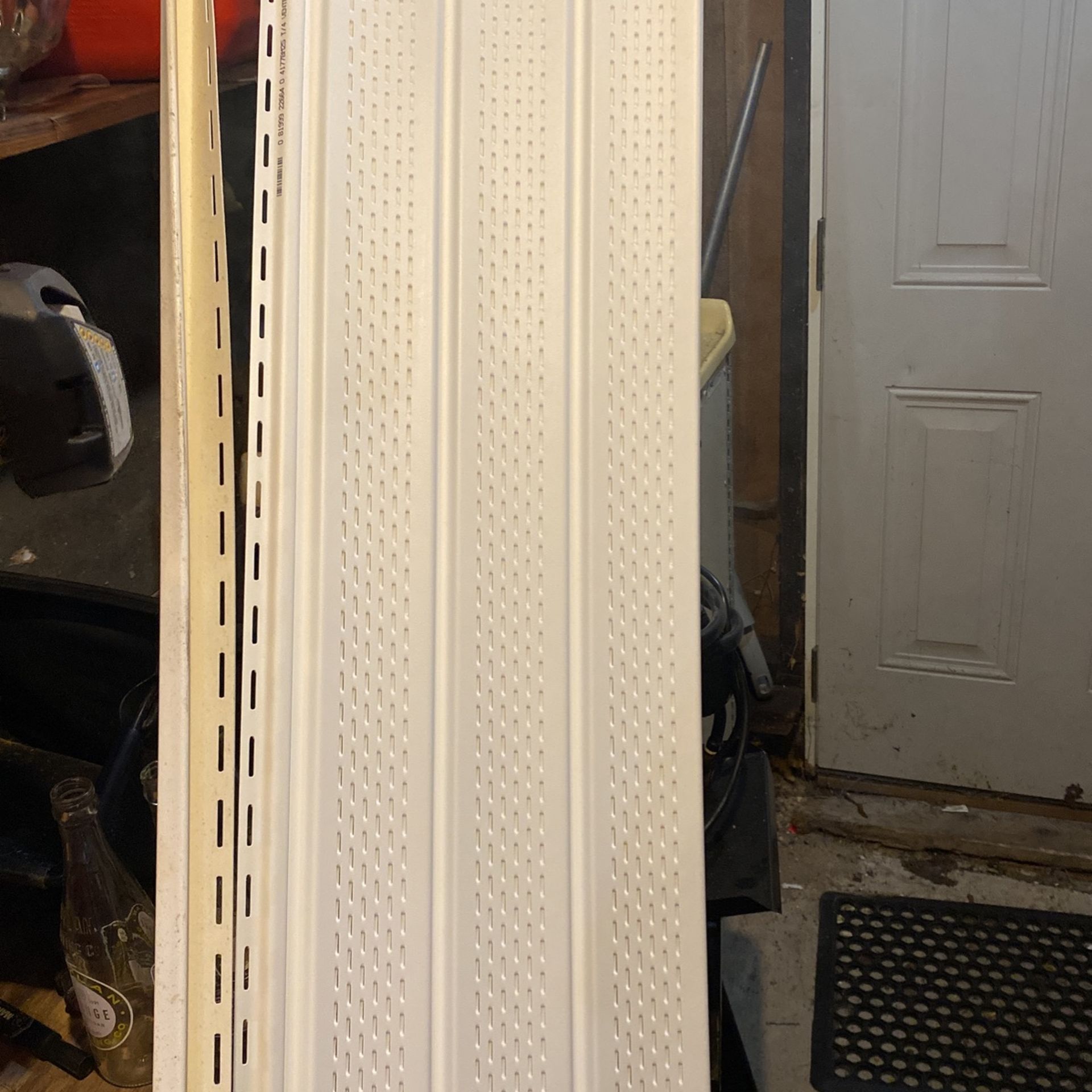 Nine pieces Of Vented soffit And Four J Channel