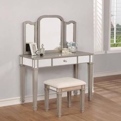 Elegant Vanity Set with tri-fold Mirror ONLY $399! SALE!