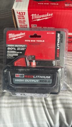 Milwaukee battery xc8.0