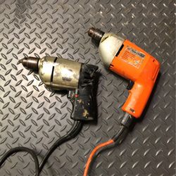 Drills 2 Old School Black And Decker Drills