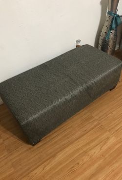 Grey ottoman