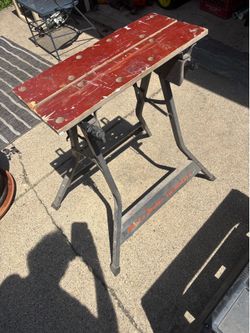 Work bench - folding, portable , vice locking top. Black & Decker