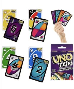 Mattel UNO FLIP! Card Game Double-Sided Deck Light/Dark W/Special Flip Card New. The Mattel UNO FLIP! Card Game is a double-sided deck that offers a u