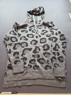 men's gray hooded sweater by INC size XL