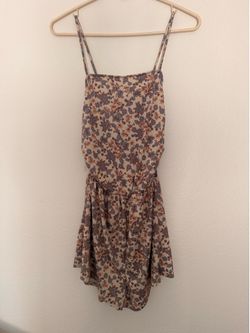Summer flower/ Fashion Magazine Romper Small