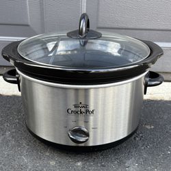 Crock Pot Stainless Steel 5 Quart  NEW 