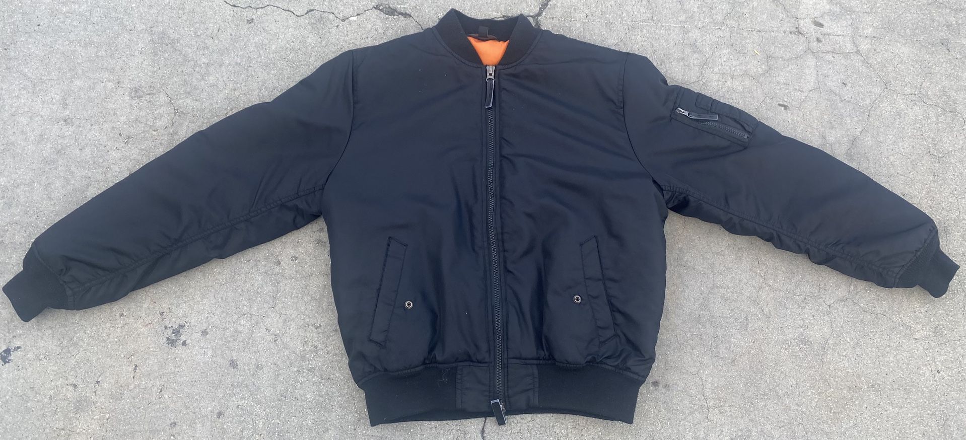 Black bomber jacket