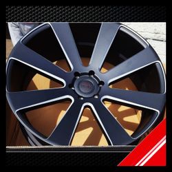 Brand New 24" Dub S187 8-Ball 6x139.7 Matte Black Milled Wheels