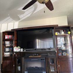 Tv Console With Electric Fireplace 