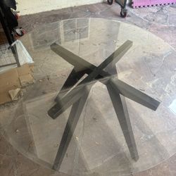 Glass Table With Seats Included