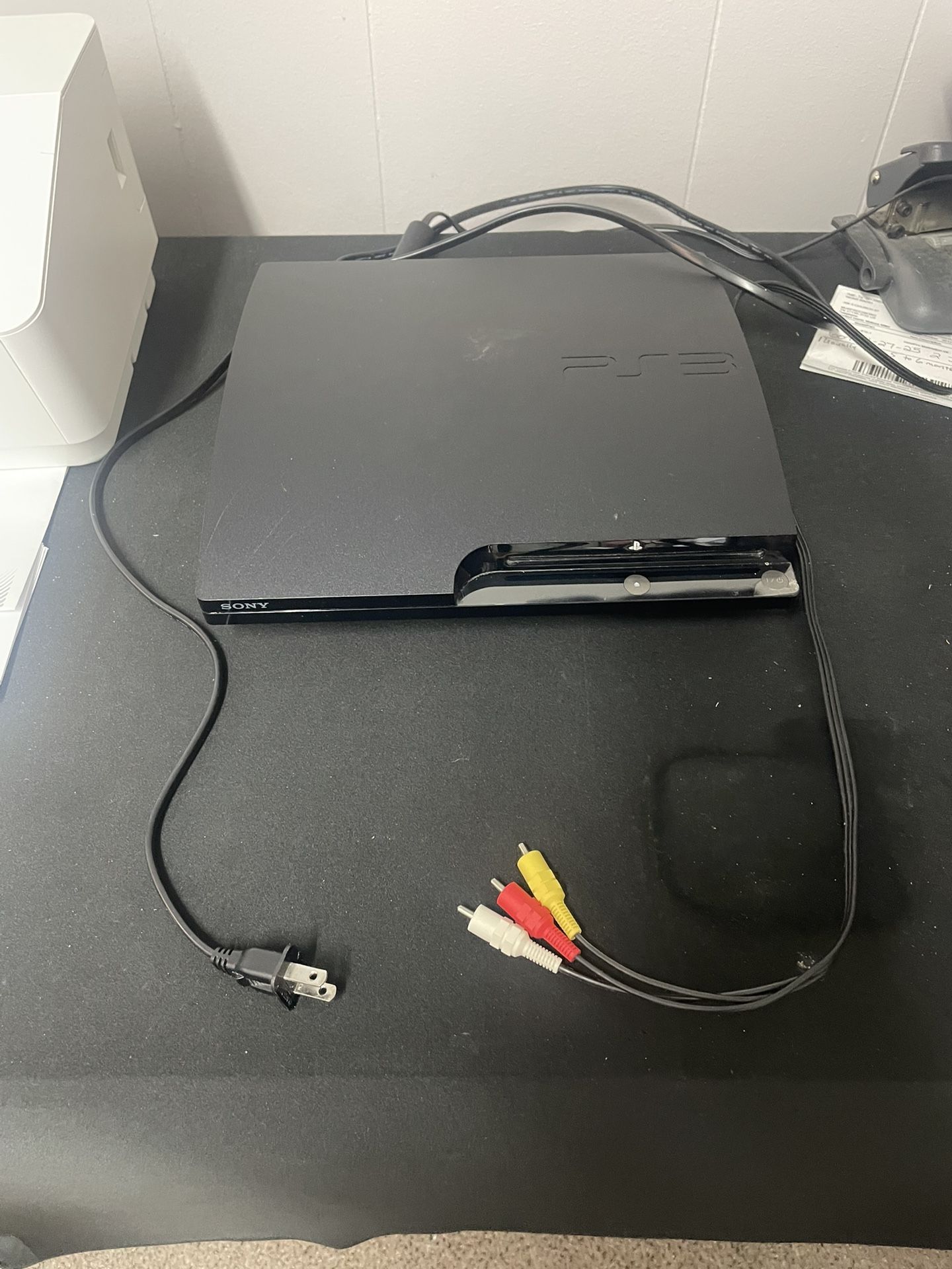 PS3 CECH-2501B Console and cords