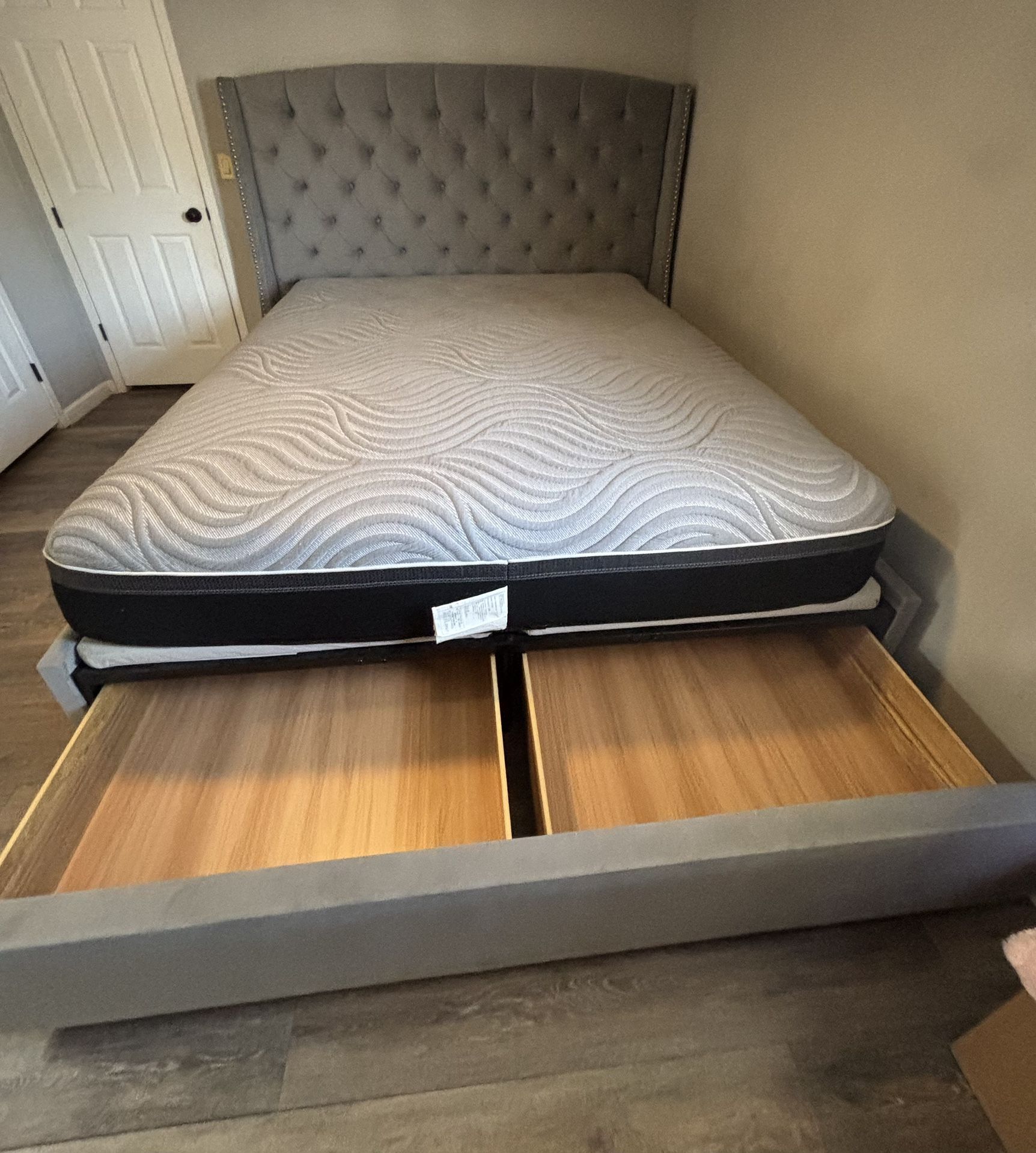 Cal King Bed Frame With Mattress