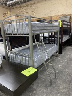 Twin over Twin Metal Bunk Bed