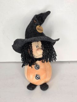 Honey and Me Hilda Witch Pumpkin Doll Halloween Primitive Decor