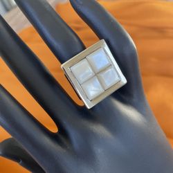 Jewelry 950 Hallmarked Peruvian Silver Ring 