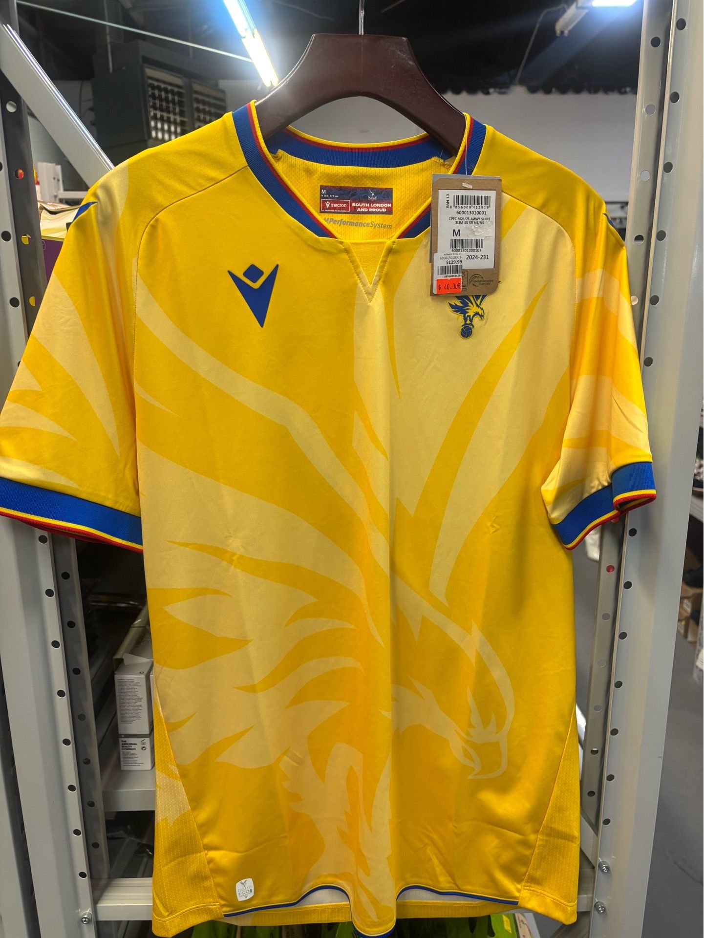 CRYSTAL PALACE AWAY MATCH SHIRT 24/25 (NO SPONSOR)