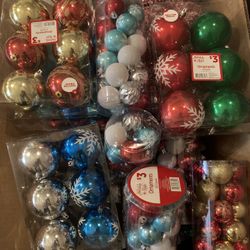 Small And Large Ornaments. Any 5 Boxes For $10 