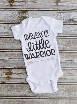 Brave little warrior onesie