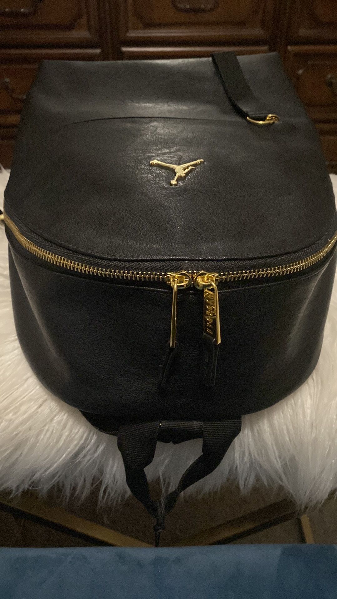 Black Faux Leather Jordan Backpack for Sale in Tucson AZ OfferUp