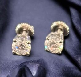 2.5 Ctw Diamond Stud Platinum Post Earring Studs 